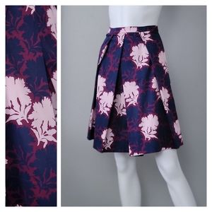 Floral Skirt • Draper James • Cotton Pleated A-line • S